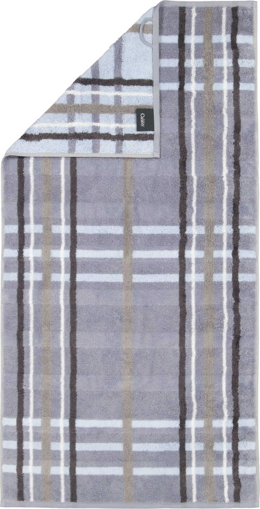 Noblesse Check Handtuch kariert 50 x 100 cm, gedecktes Blau