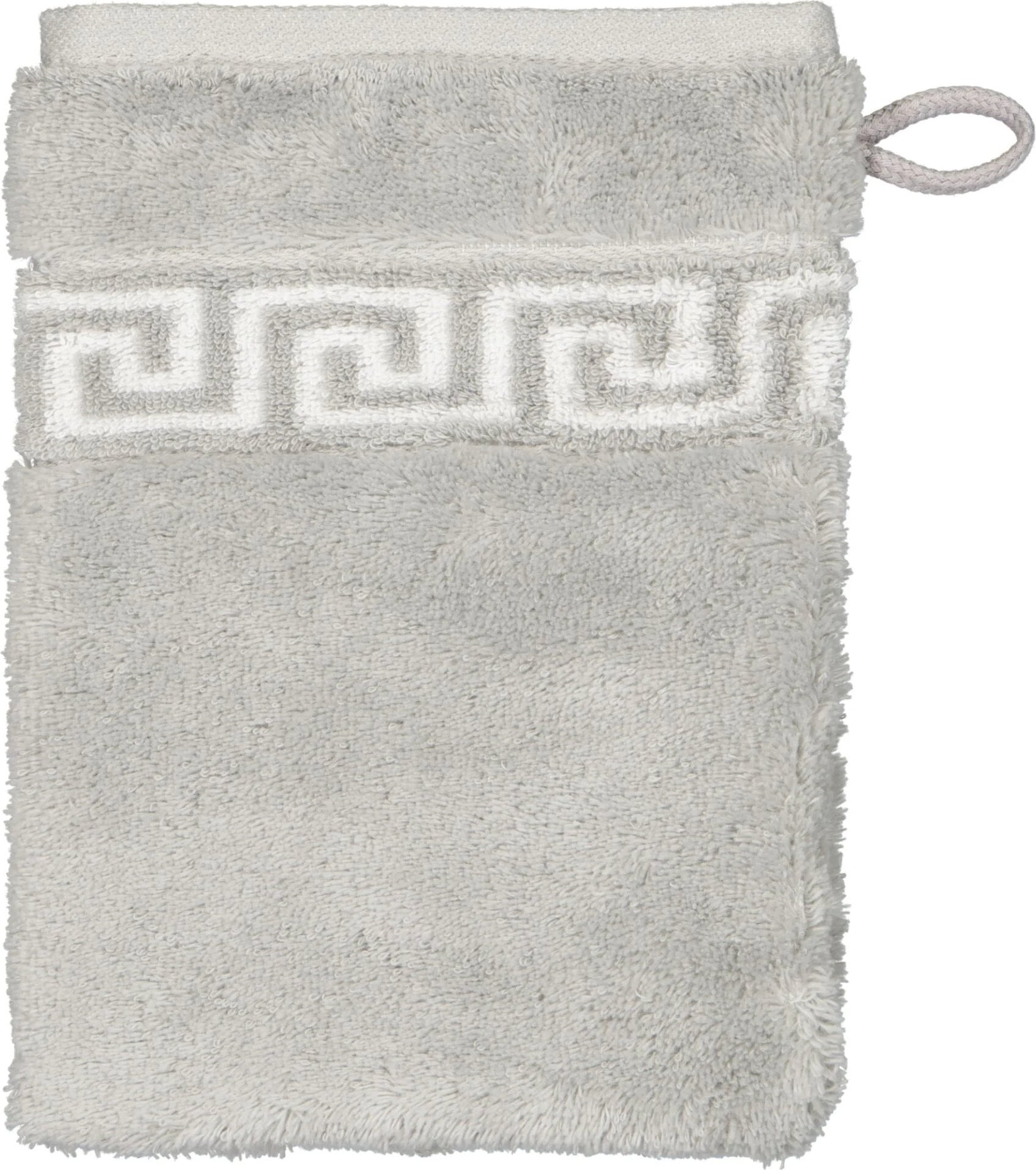 Noblesse Duo Waschhandschuh 16 x 22 cm, platin