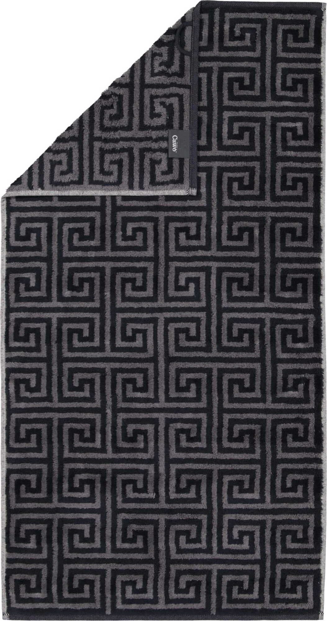 Noblesse Elegance Handtuch mit Allover-Muster 50 x 100 cm, anthrazit