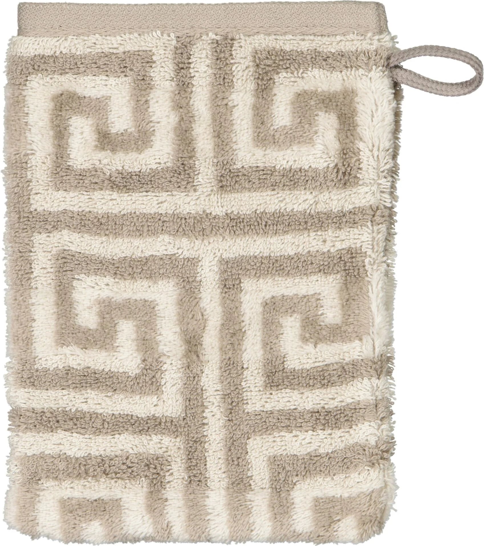 Noblesse Elegance Waschhandschuh Allover-Muster 16 x 22 cm, graphit