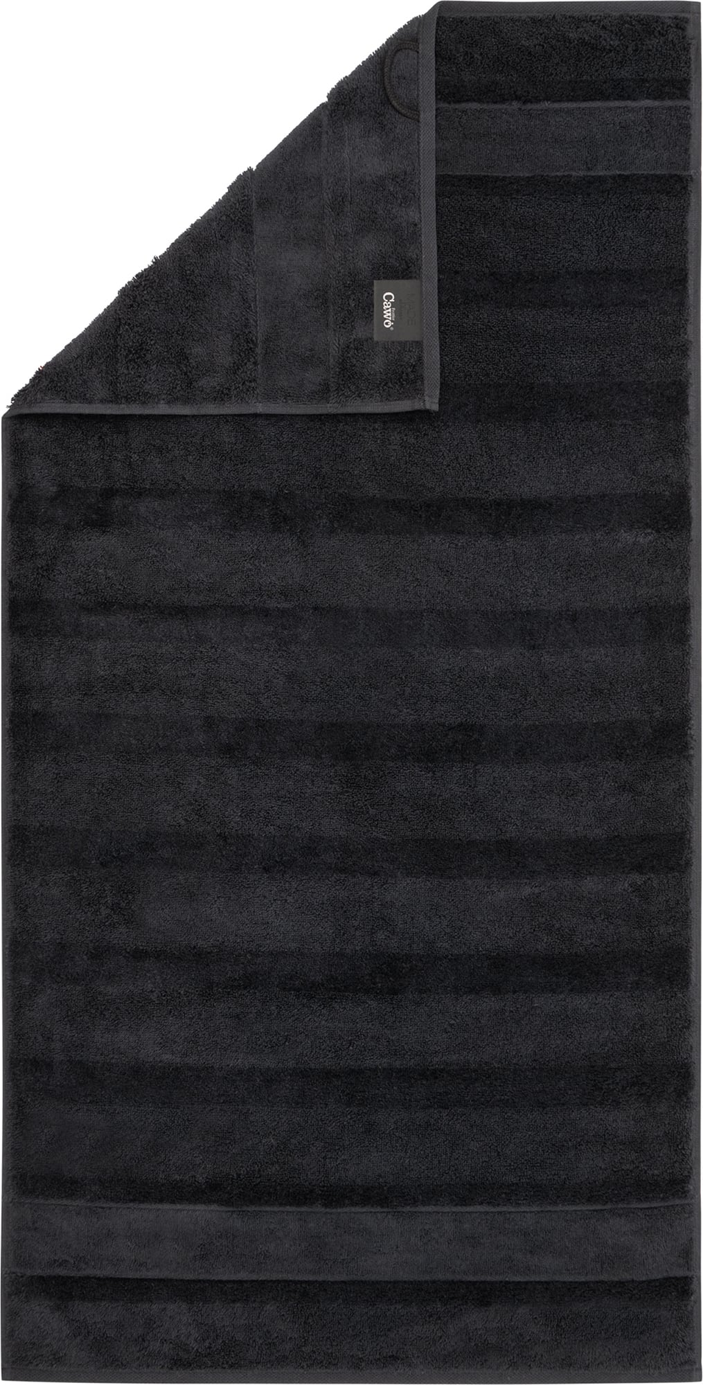 Noblesse II Handtuch 30 x 50 cm glatt schwarz