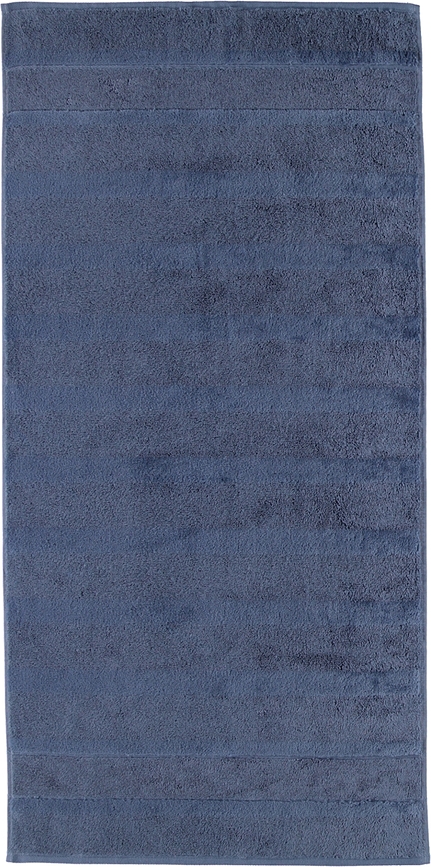 Noblesse II Serviette unie, 50 x 100 cm, bleu foncé
