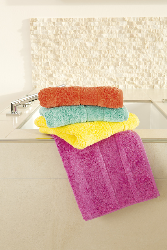 Noblesse II Serviette unie, 50 x 100 cm, platine