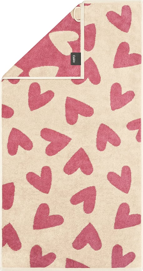 Πετσέτα Hearts 70 x 140 cm, ροζ