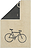 Postcards Handtuch Bicycle 30 x 50 cm, beige