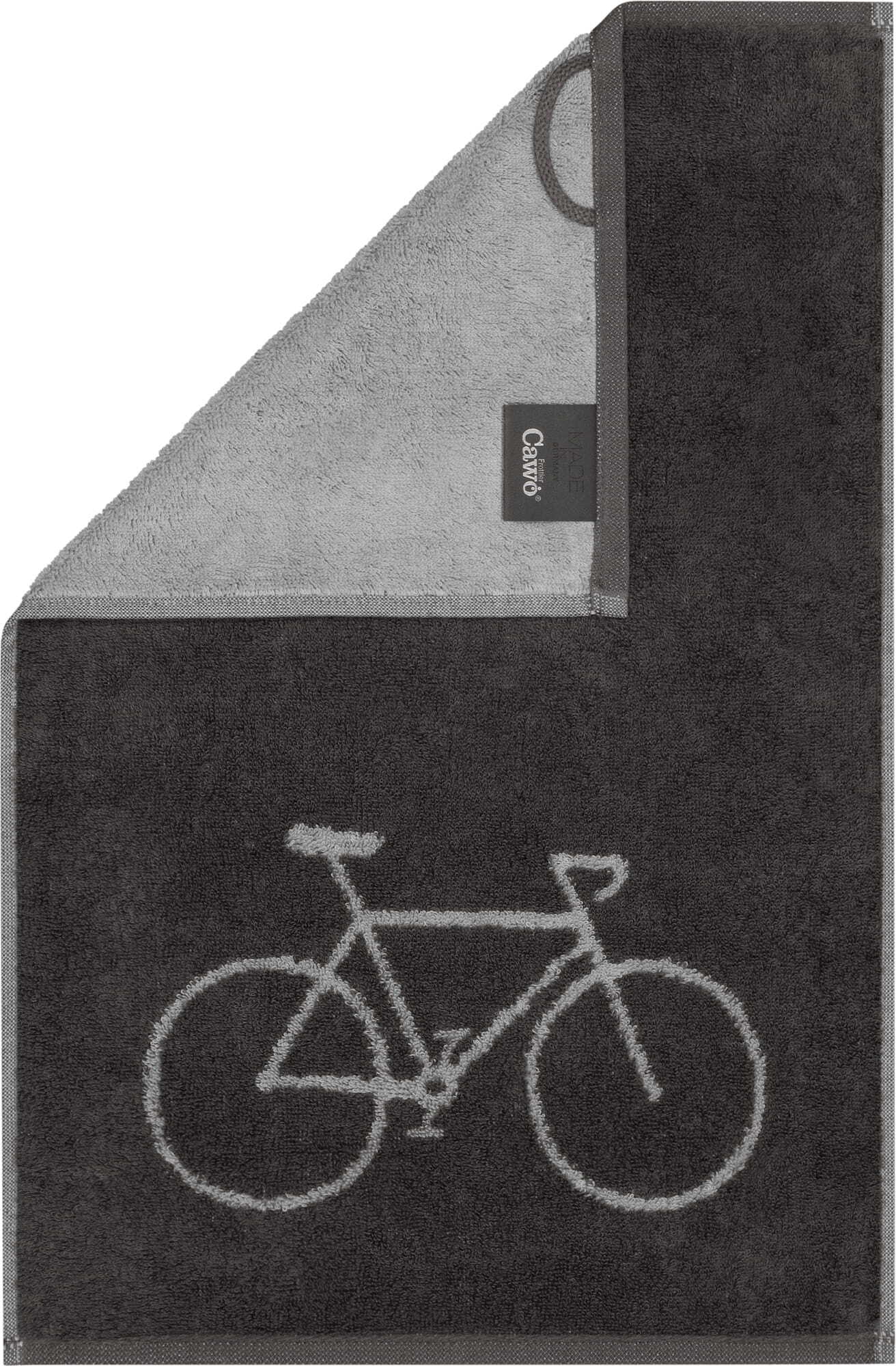 Postcards Handtuch Bicycle 30 x 50 cm, dunkelgrau