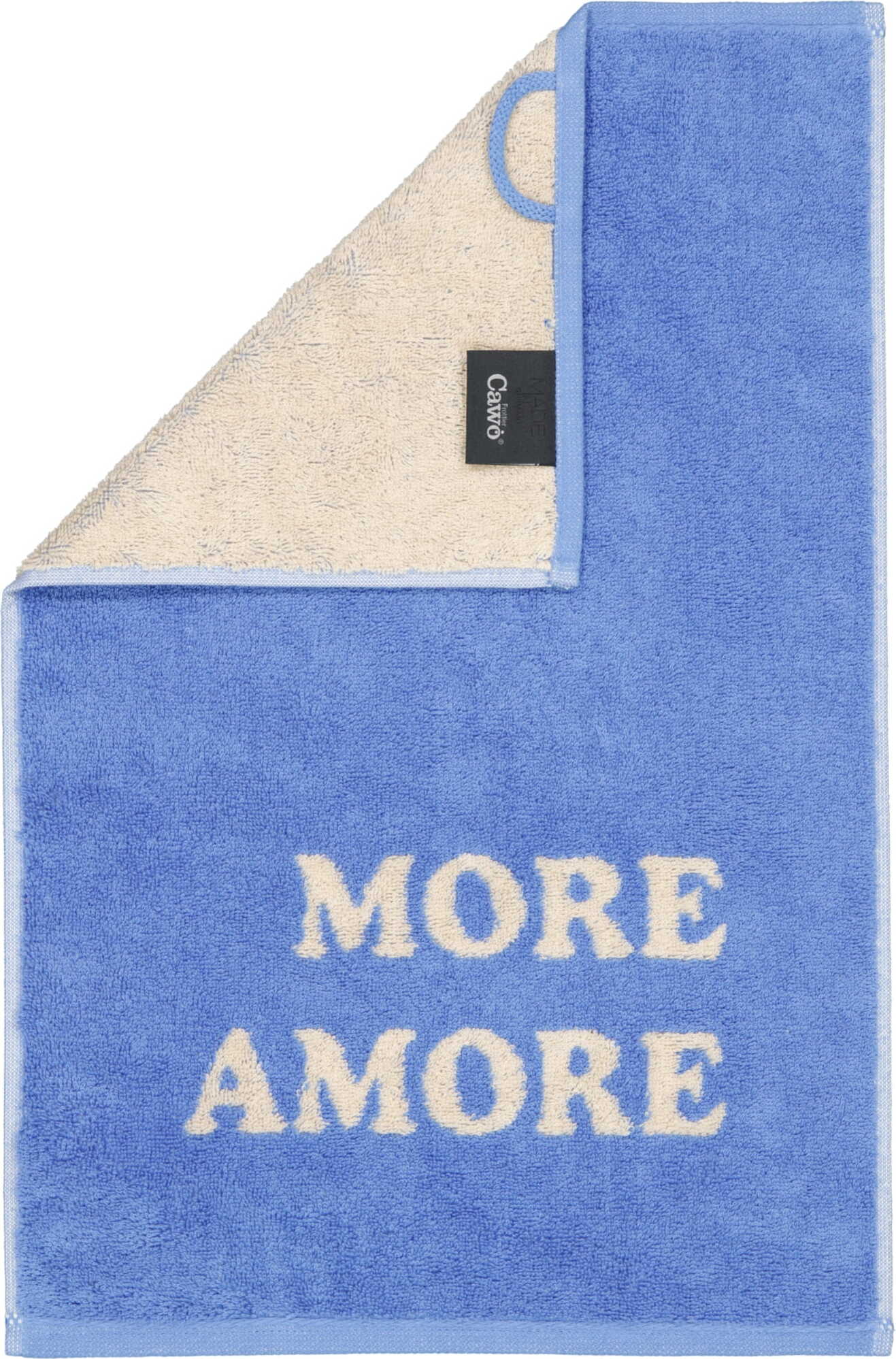 Postcards Handtuch More Amore 30 x 50 cm, blau