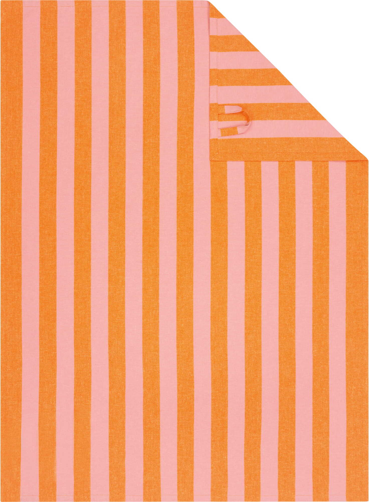 Prints & Stripes Geschirrtuch gestreift, rosa-orange