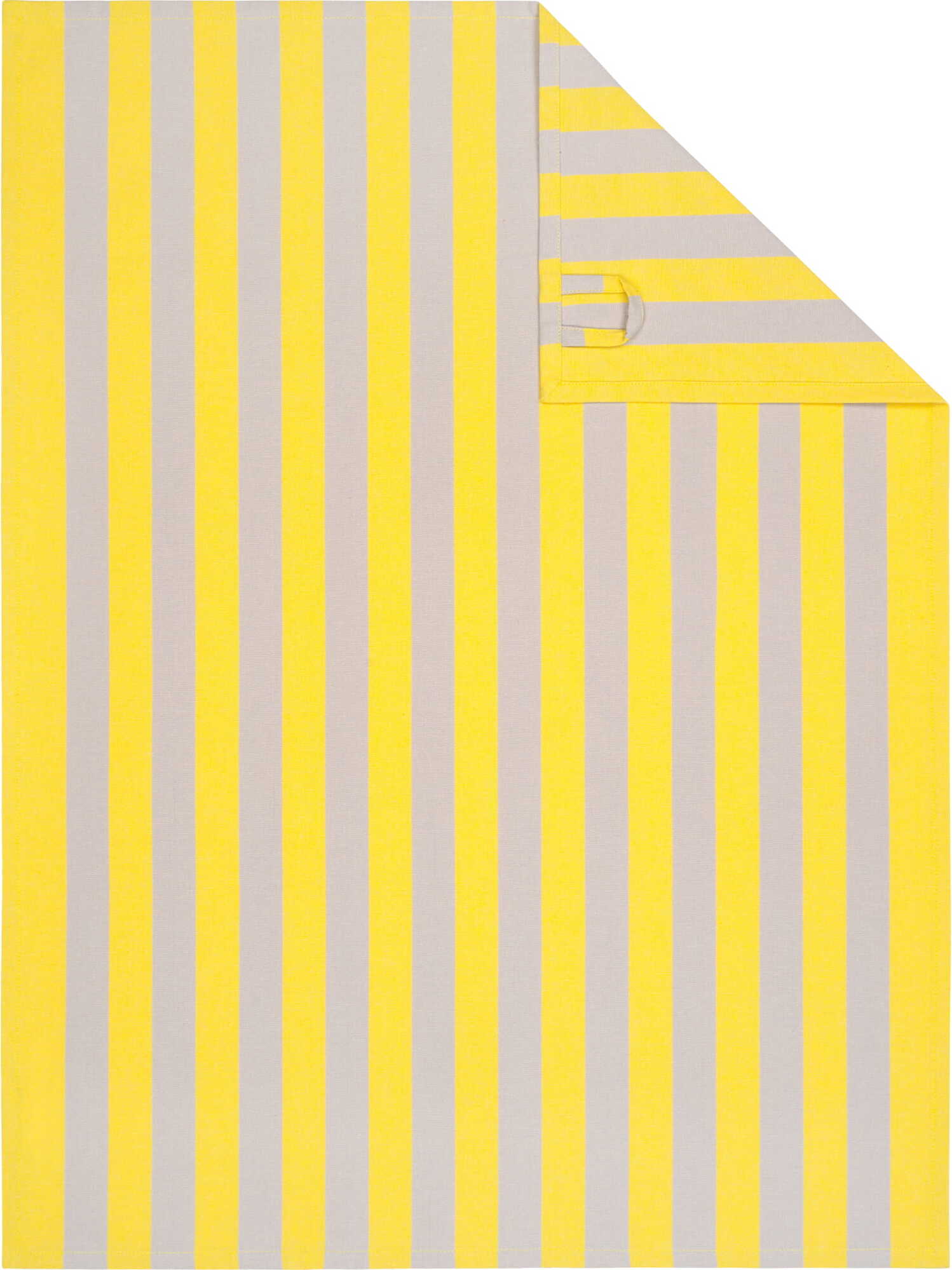 Prints & Stripes Geschirrtuch gestreift, steingelb