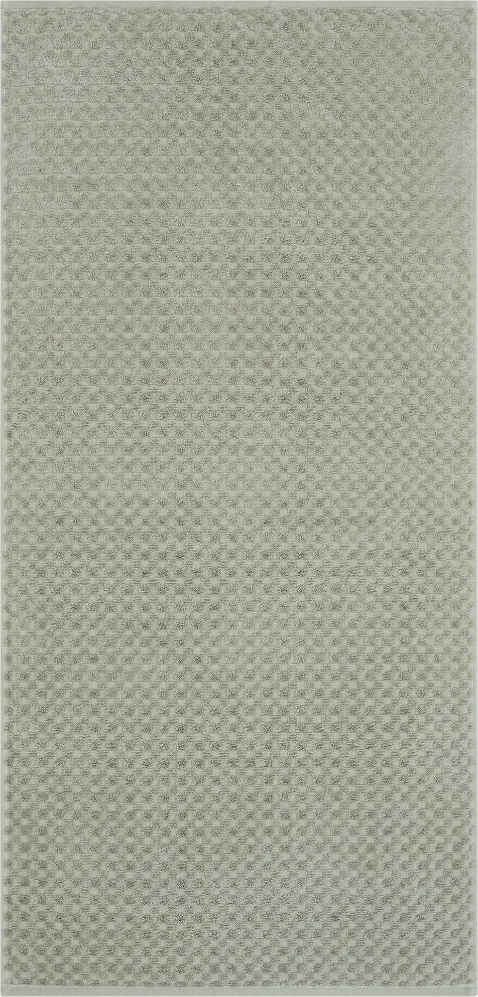 Pure Elements Handtuch Uni&Struktur 80 x 150 cm, grasgrün