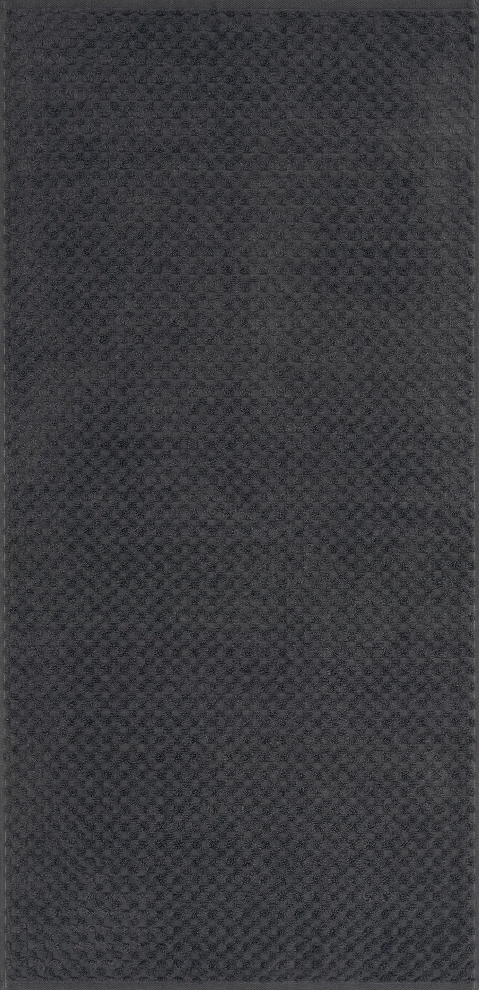 Pure Elements Handtuch Uni&Struktur 80 x 150 cm, schwarz