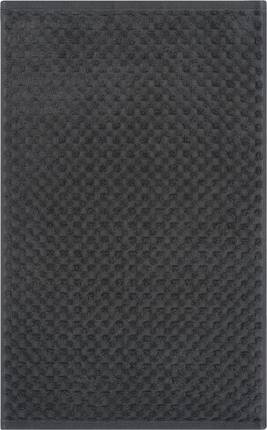 Pure Elements Uni&Struktur handduk 30 x 50 cm, svart
