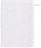 Pure Uni Waschhandschuh 16 x 22 cm, weiß-grau