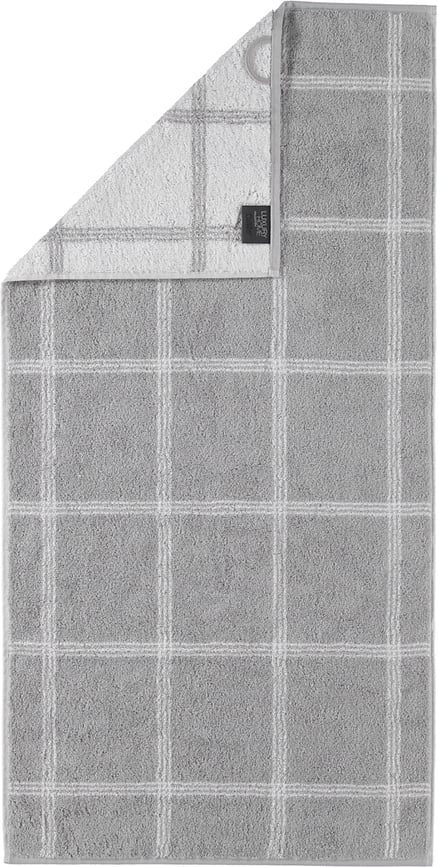 Rankšluostis Two-Tone su langeliais iš platinos 80 x 150 cm
