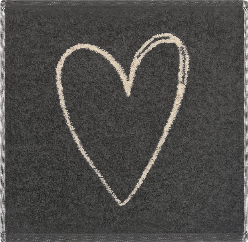 Rätikud Heart Beats You&Me 30 x 30 cm, beežikashall, 3 tk