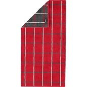 Ręcznik Square w romby 80 x 150 cm czerwony