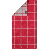 Ręcznik Two-Tone w kratę 50 x 100 cm bordowy