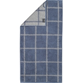 Ręcznik Two-Tone w kratę 50 x 100 cm ciemnoniebieski
