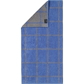 Ręcznik Two-Tone w kratę 80 x 150 cm niebieski