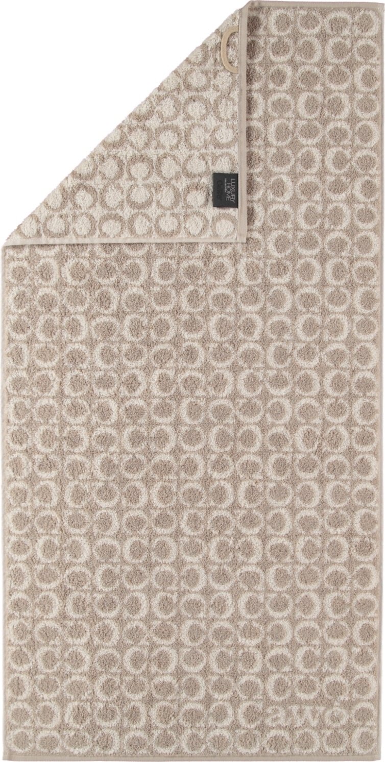 Ręcznik Two-Tone w okręgi 50 x 100 cm piaskowy