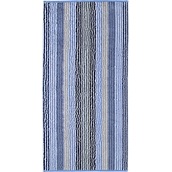 Ręcznik Unique w pasy 50 x 100 cm szafirowy