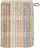 Rękawica kąpielowa Cashmere w paski 16 x 22 cm piaskowa