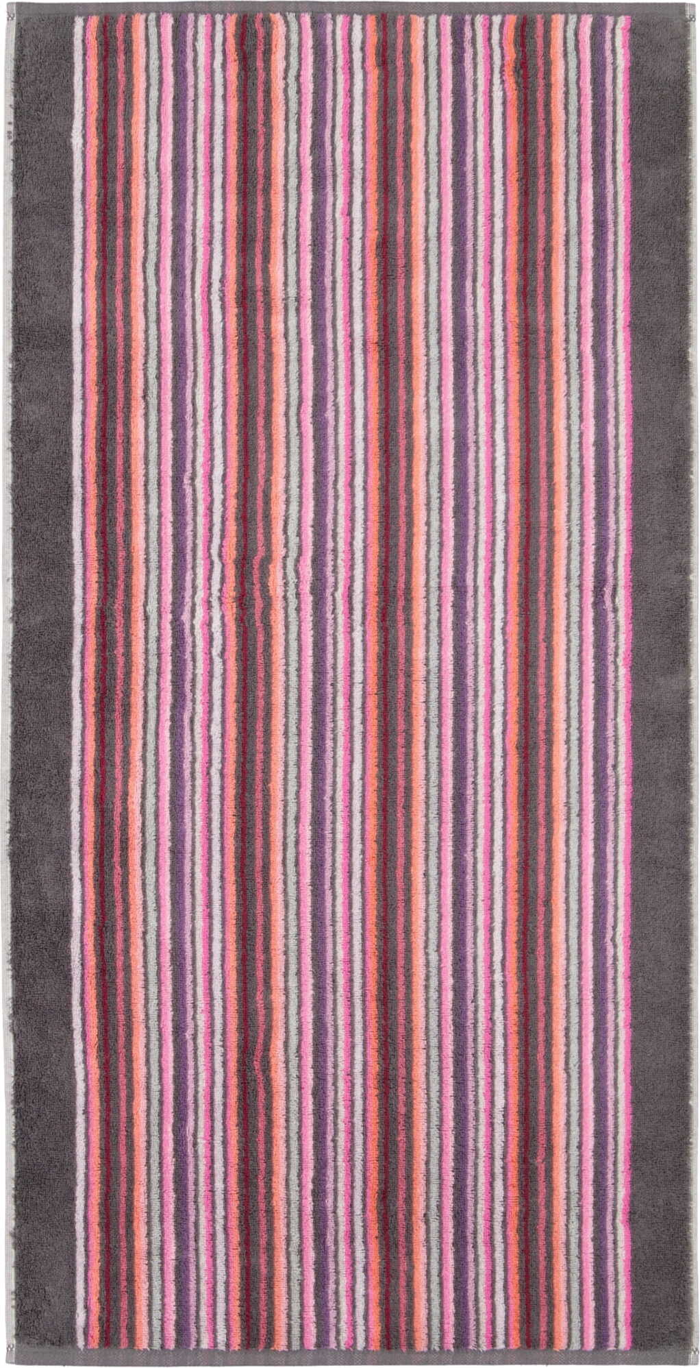 Remake Handtuch gestreift 70 x 140 cm, Beerentöne