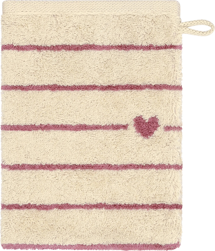 Рукавиця для купання Lines&Hearts 16 x 22 см, рожева