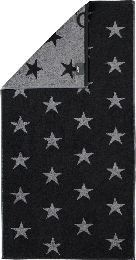 Stars Handtuch 70 x 140 cm mit Sternchen anthrazitfarbig