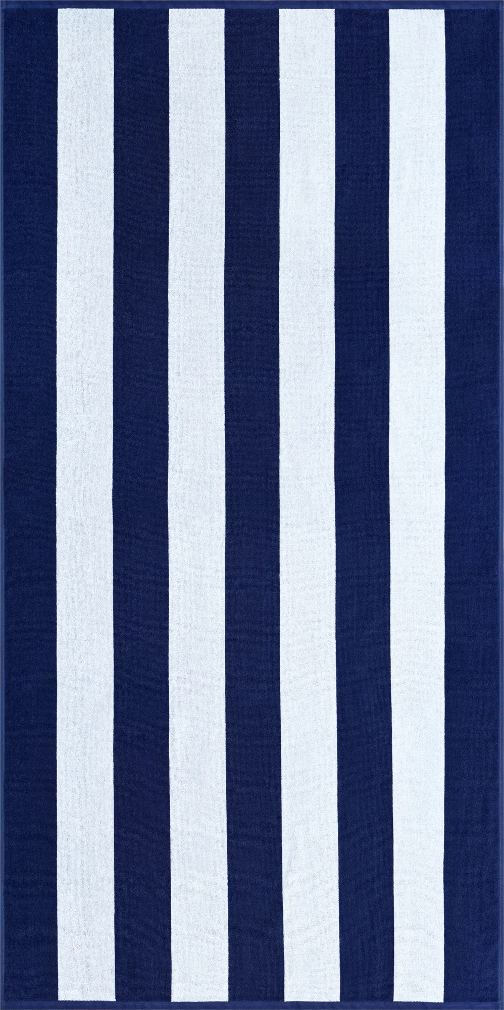 Strandtuch Beach Stripes 90 x 180 cm, weiß-marineblau