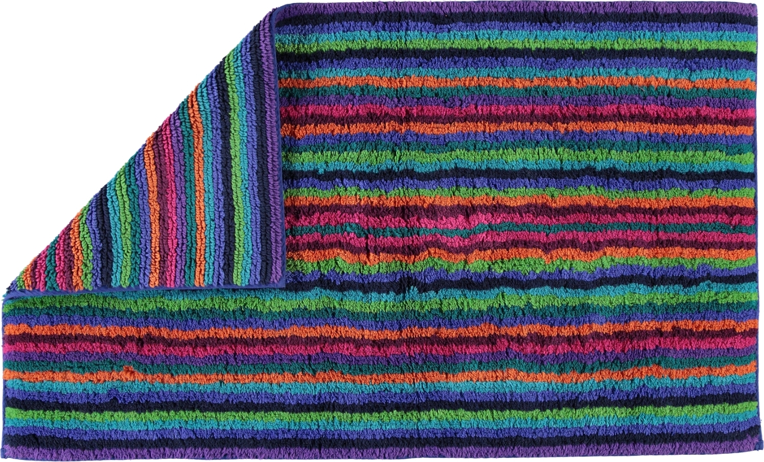 Stripes Badezimmer-Teppich 60 x 100 cm bunt dunkel