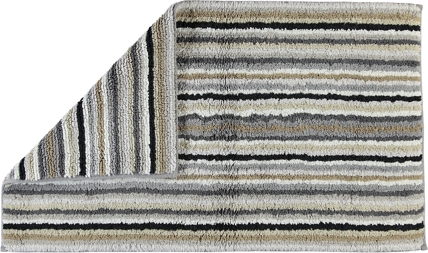 Stripes Χαλάκι μπάνιου, 70 x 120 εκ, γκρι