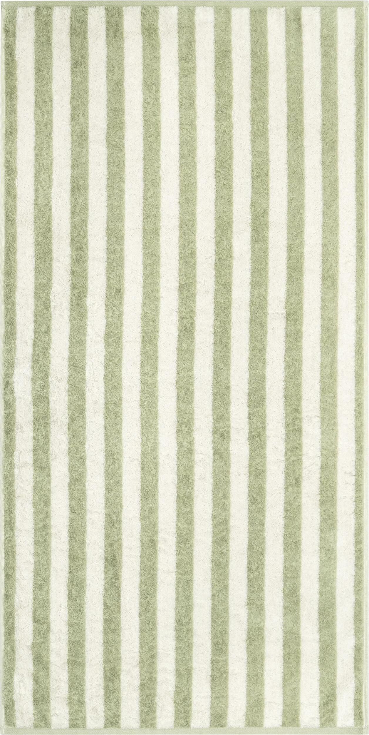 Studio Handtuch 70 x 140 cm gestreift hellgrün