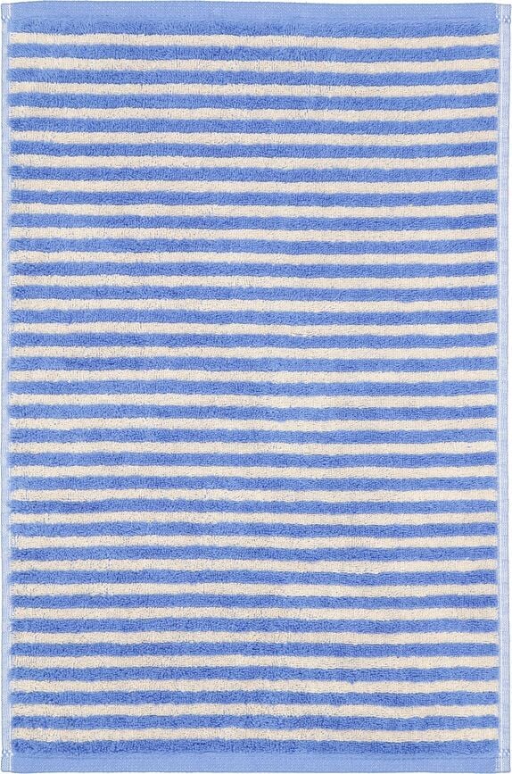Toalla a rayas Lines, 30 x 50 cm, azul profundo