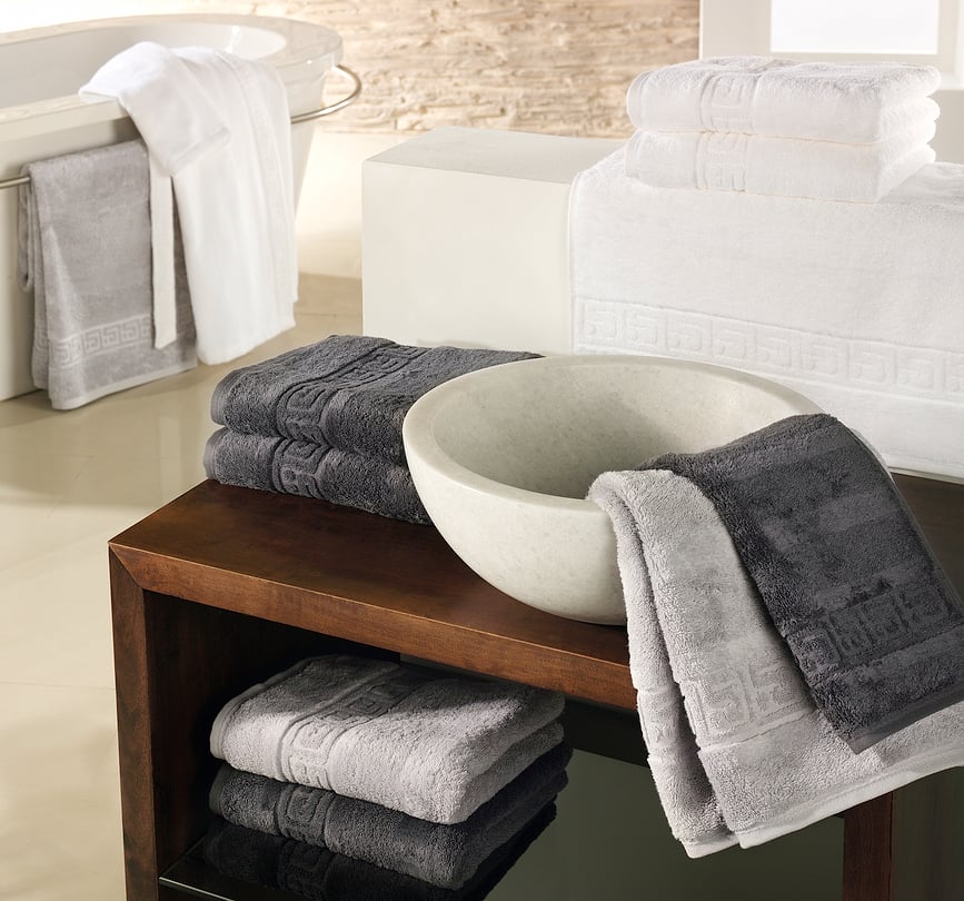 Toalla Noblesse, 50 x 100 cm, plateada