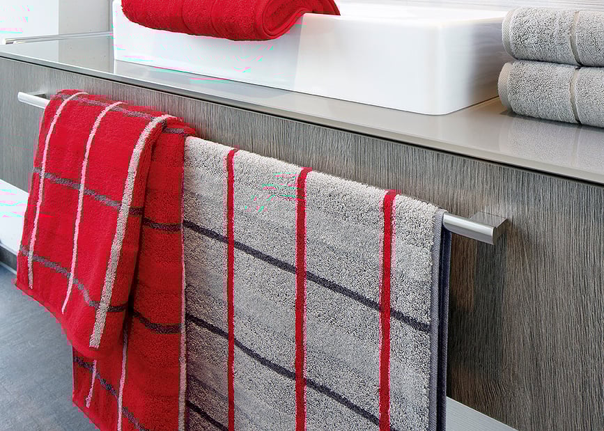 Toalla Square de rombos, 80 x 150 cm, antracita