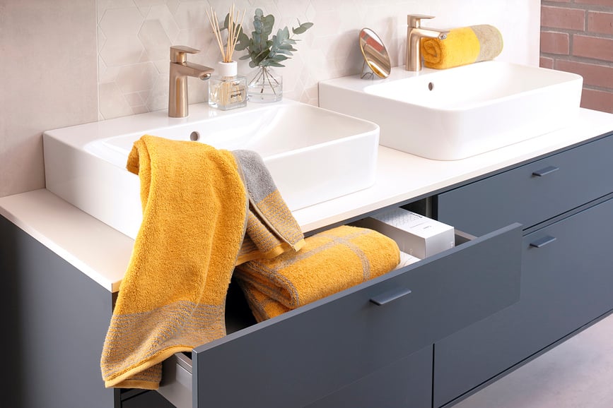 Toalla Two-Tone, 80 x 150 cm, platino