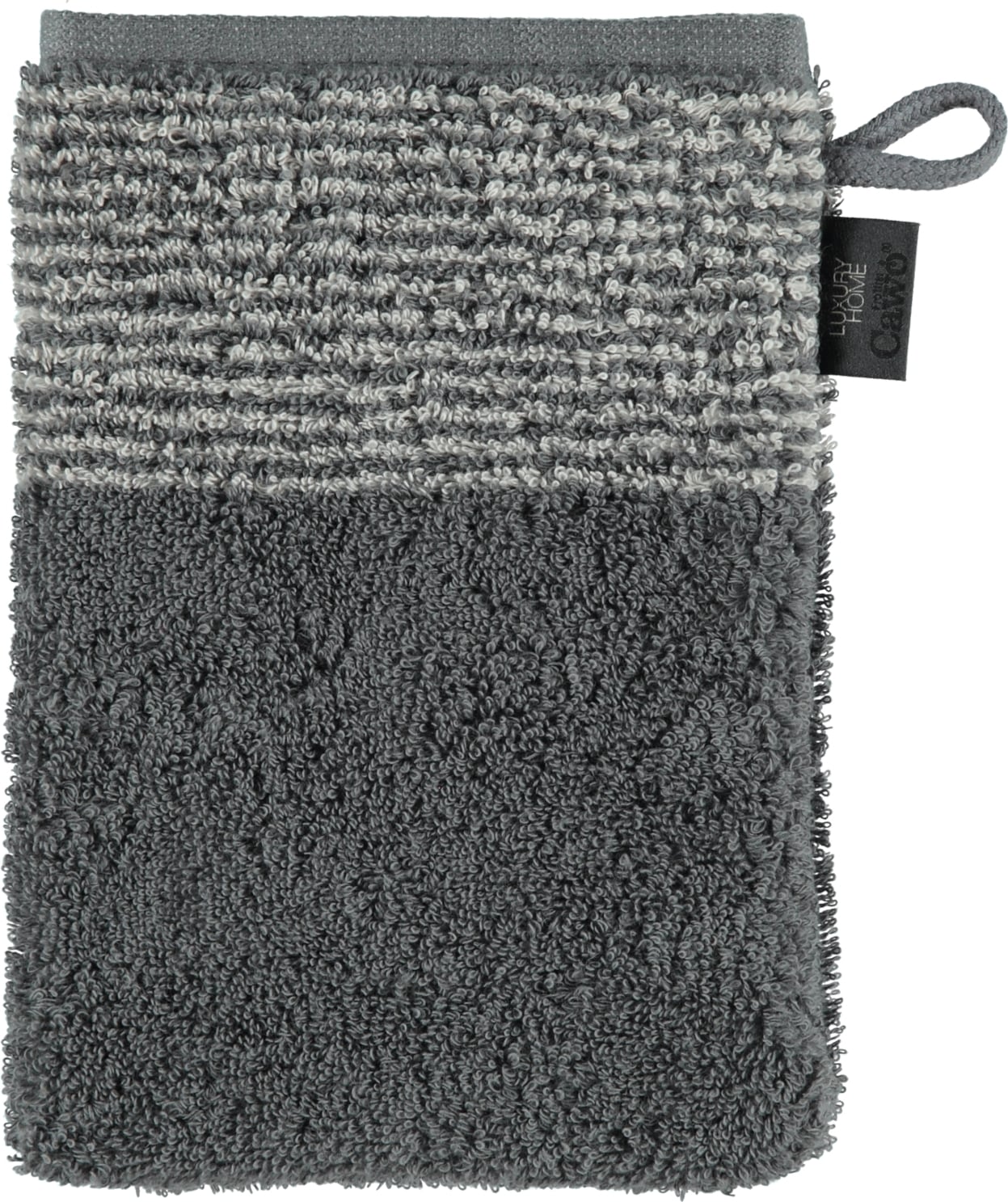 Two-Tone Badehandschuh 16 x 22 cm dunkelgrau
