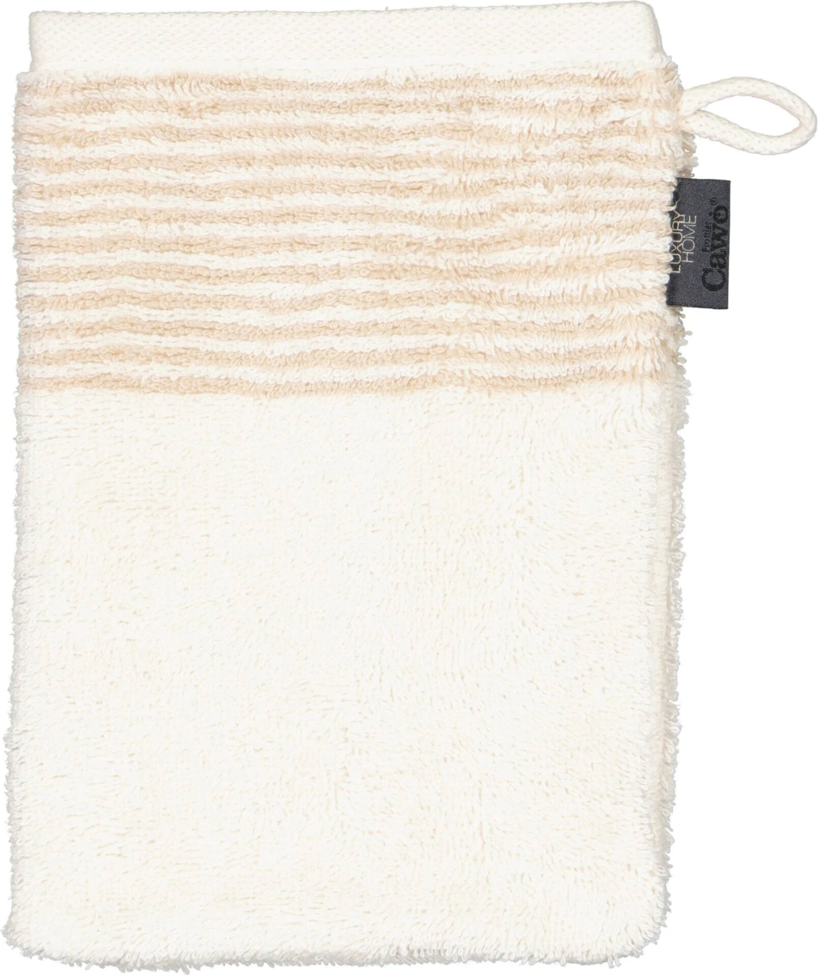 Two-Tone Badehandschuh 16 x 22 cm naturfarben