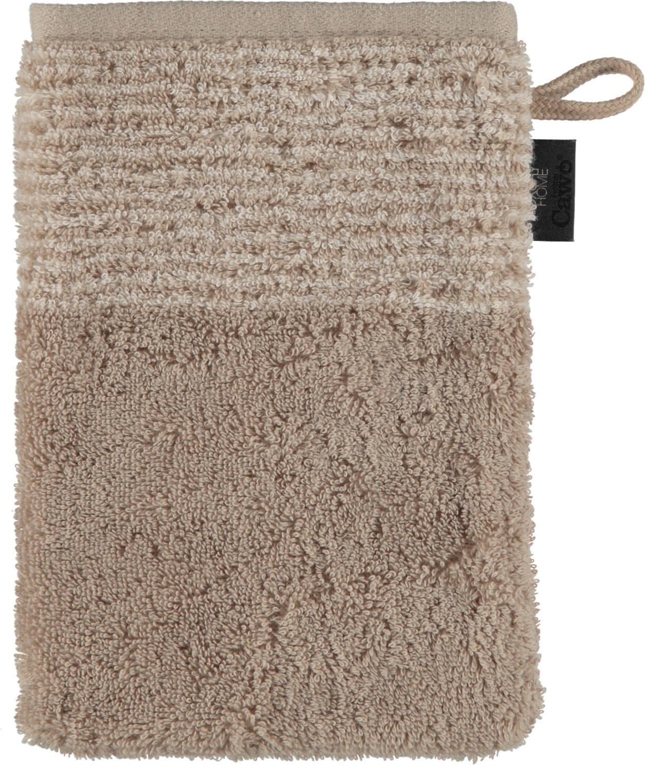 Two-Tone Badehandschuh 16 x 22 cm sandfarbig