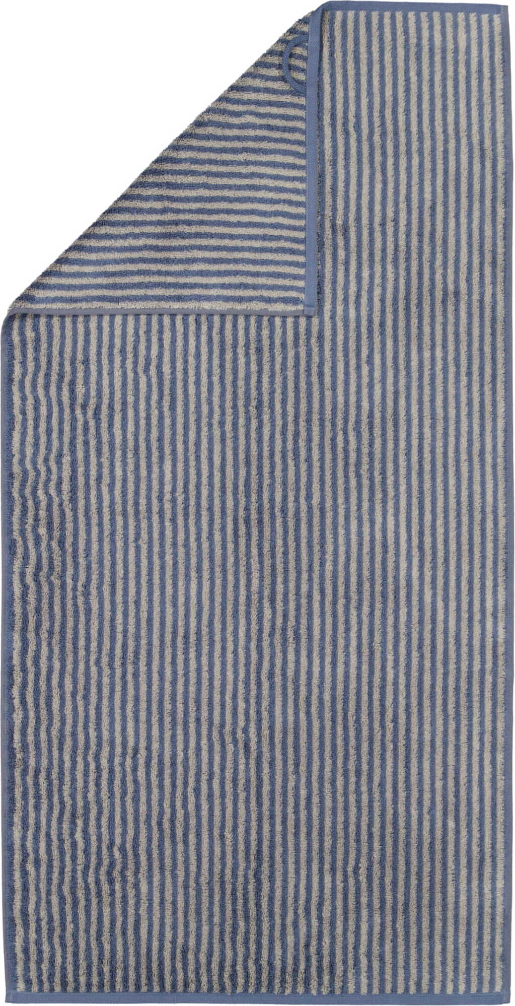 Two-Tone Badetuch gestreift 80 x 150 cm, dunkelblau