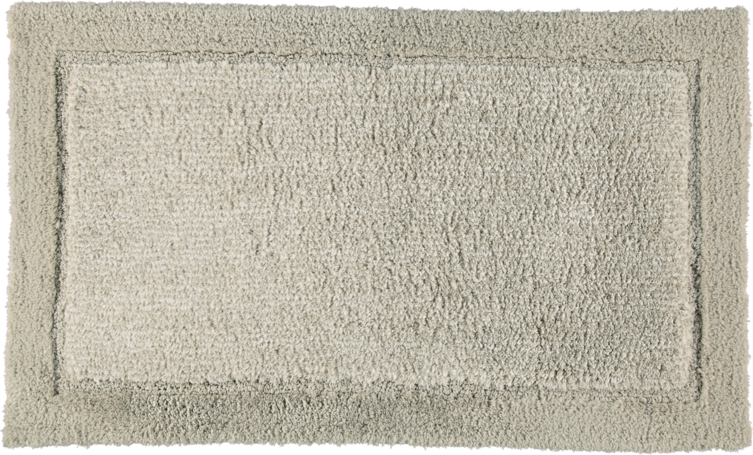Two-Tone Badezimmer-Teppich 60 x 100 cm sandfarbig