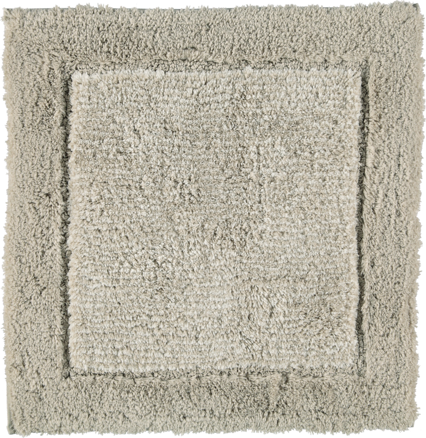 Two-Tone Badezimmer-Teppich 60 x 60 cm sandfarbig