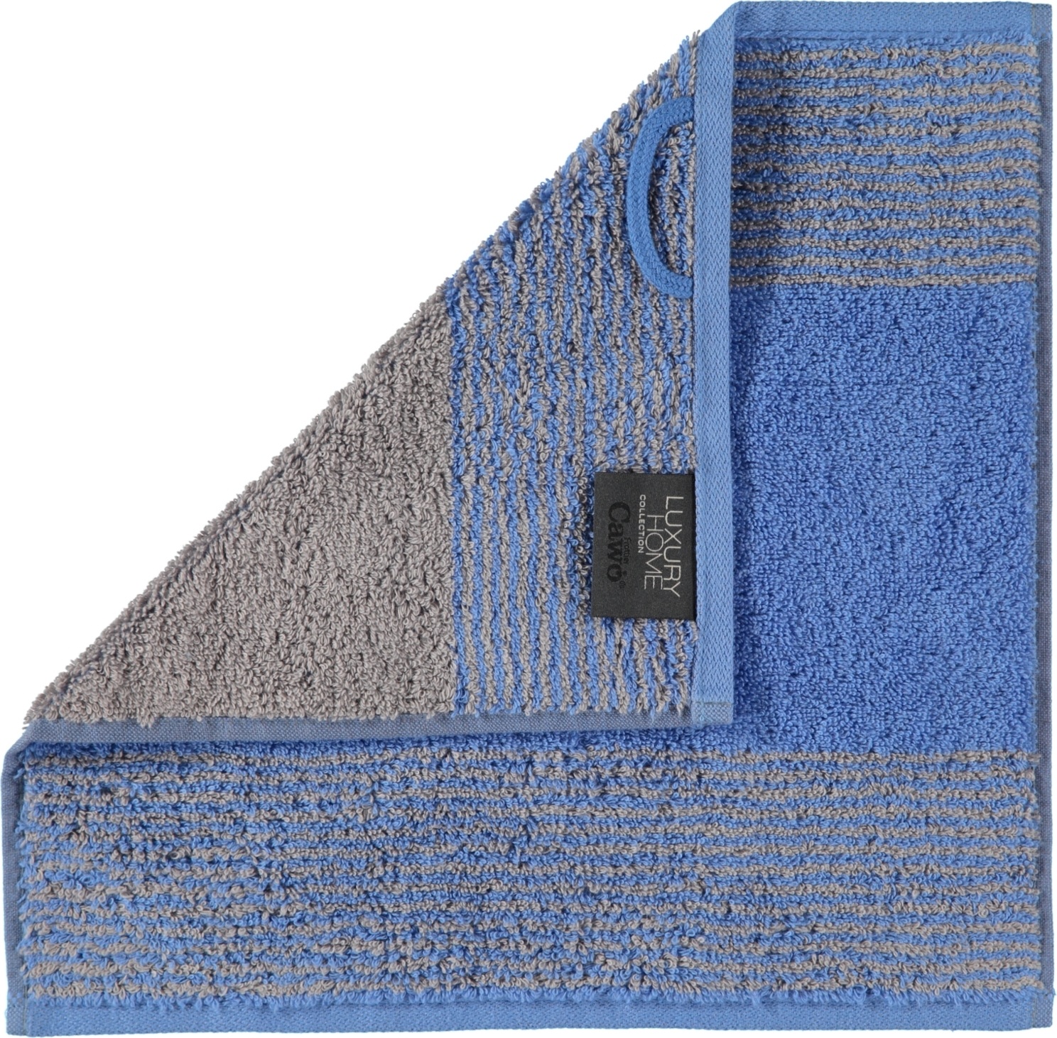 Two-Tone Handtuch 30 x 30 cm blau