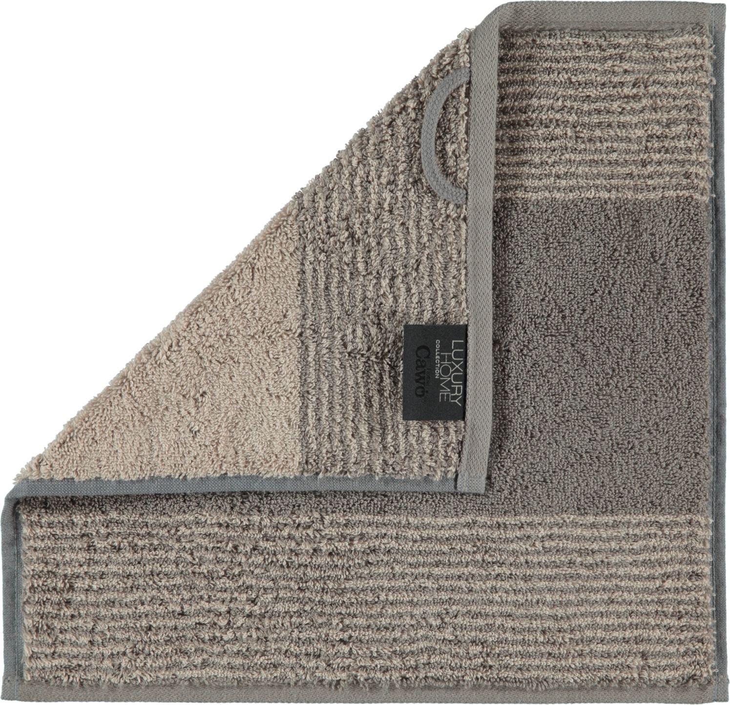 Two-Tone Handtuch 30 x 30 cm graphitfarbig