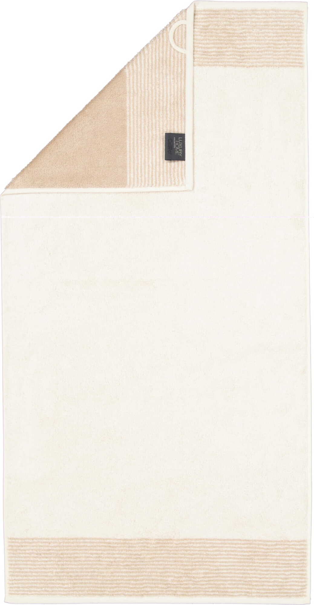 Two-Tone Handtuch 30 x 30 cm natur