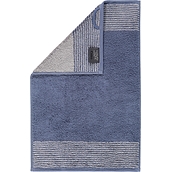 Two-Tone Handtuch 30 x 50 cm dunkelblau