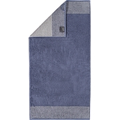 Two-Tone Handtuch 50 x 100 cm dunkelblau