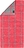 Two-Tone Handtuch 80 x 150 cm mit Karo-Muster korallenrot