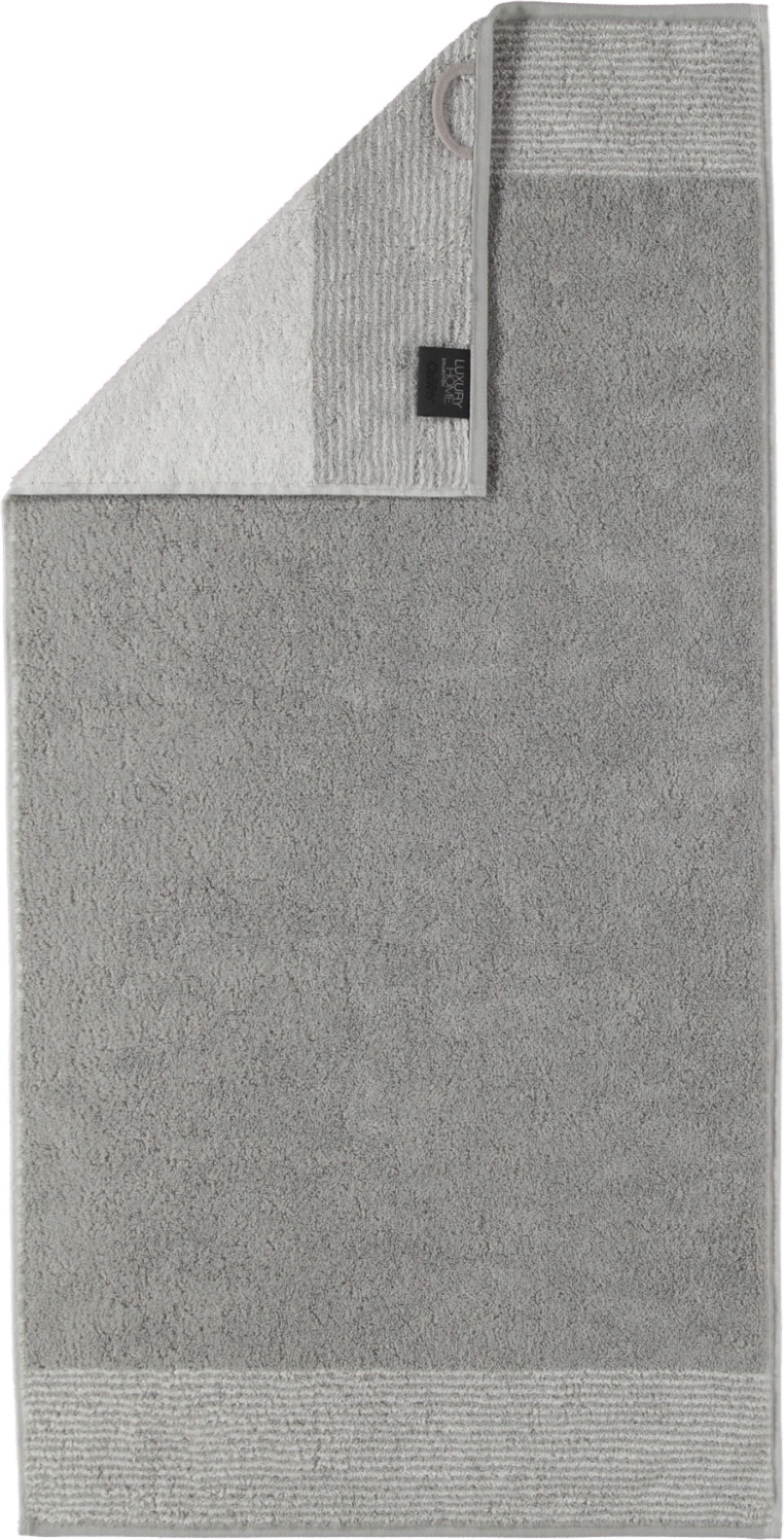 Two-Tone Handtuch 80 x 150 cm platinfarbig